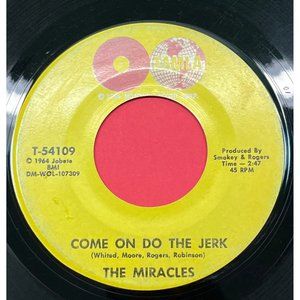 The Miracles Come On Do the Jerk / Baby Don't You Go 45 Soul Promo Tamla 50109
